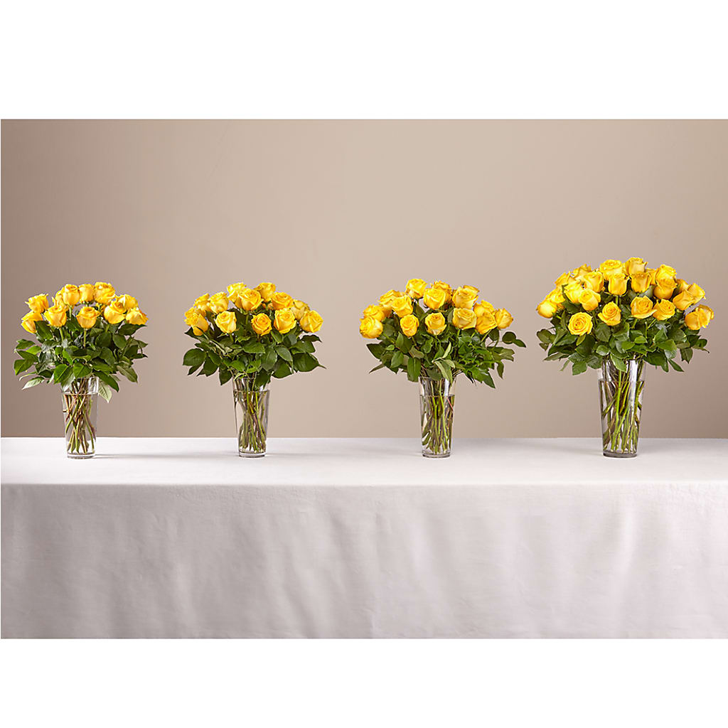 Long Stem Yellow Rose Bouquet – Main Street Floral, Superior NE