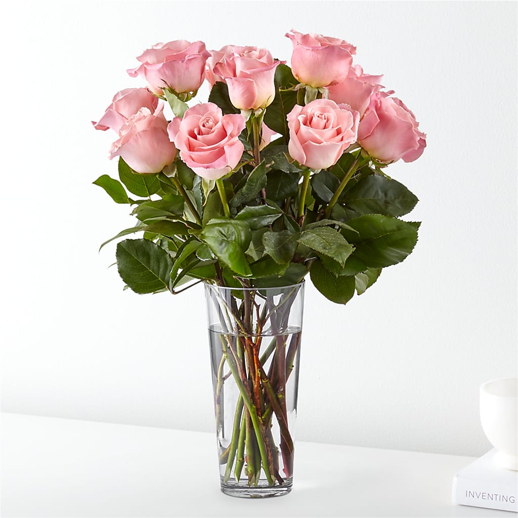 Long Stem Pink Rose Bouquet – Main Street Floral, Superior NE