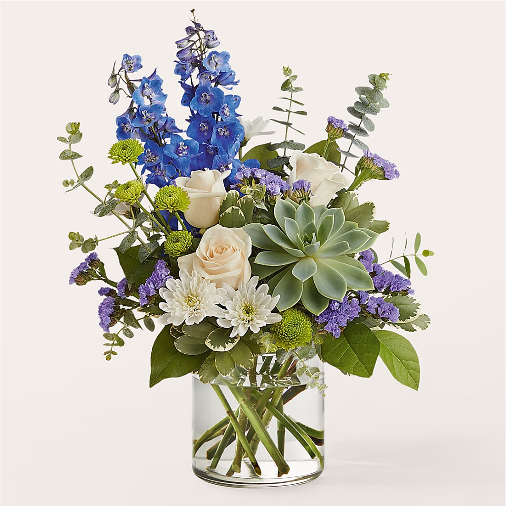 Cerulean Waves Bouquet – Main Street Floral, Superior NE