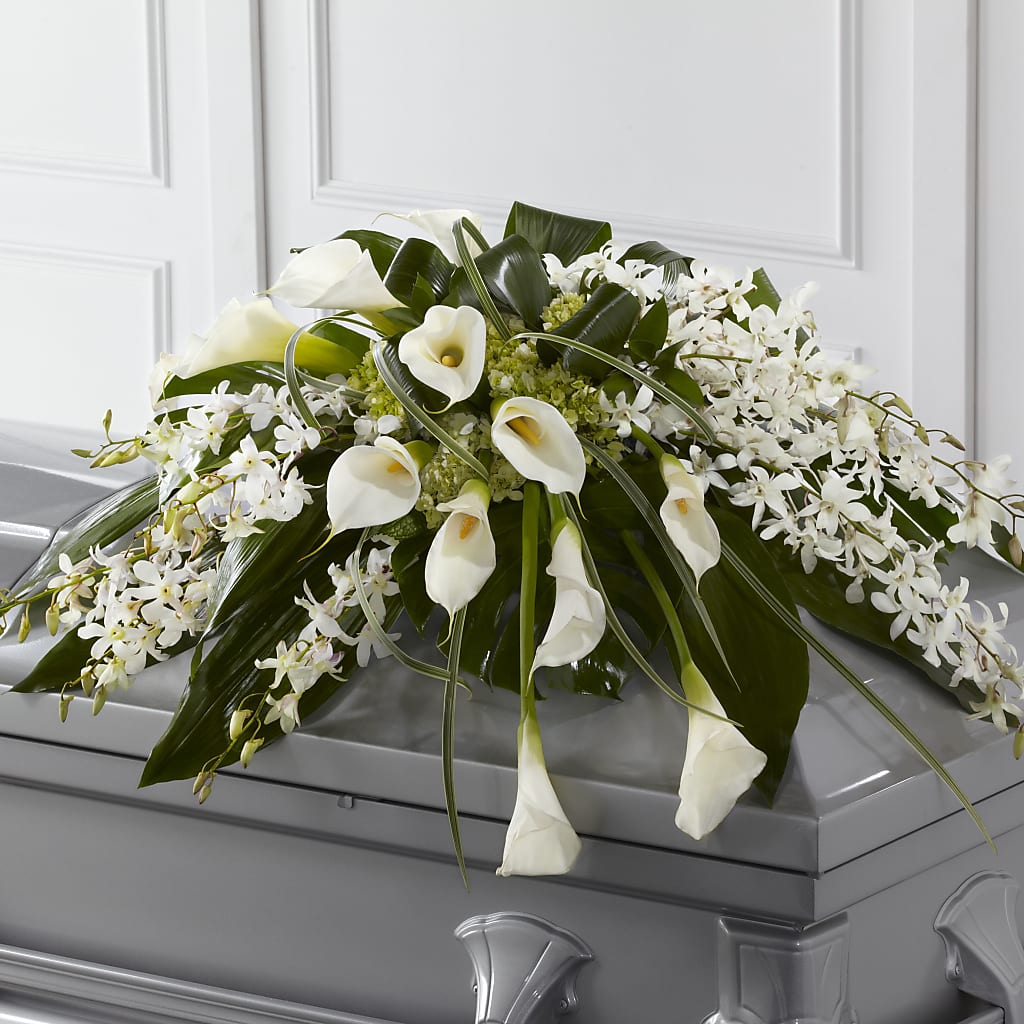 Angel Wings Casket Spray – Main Street Floral, Superior NE