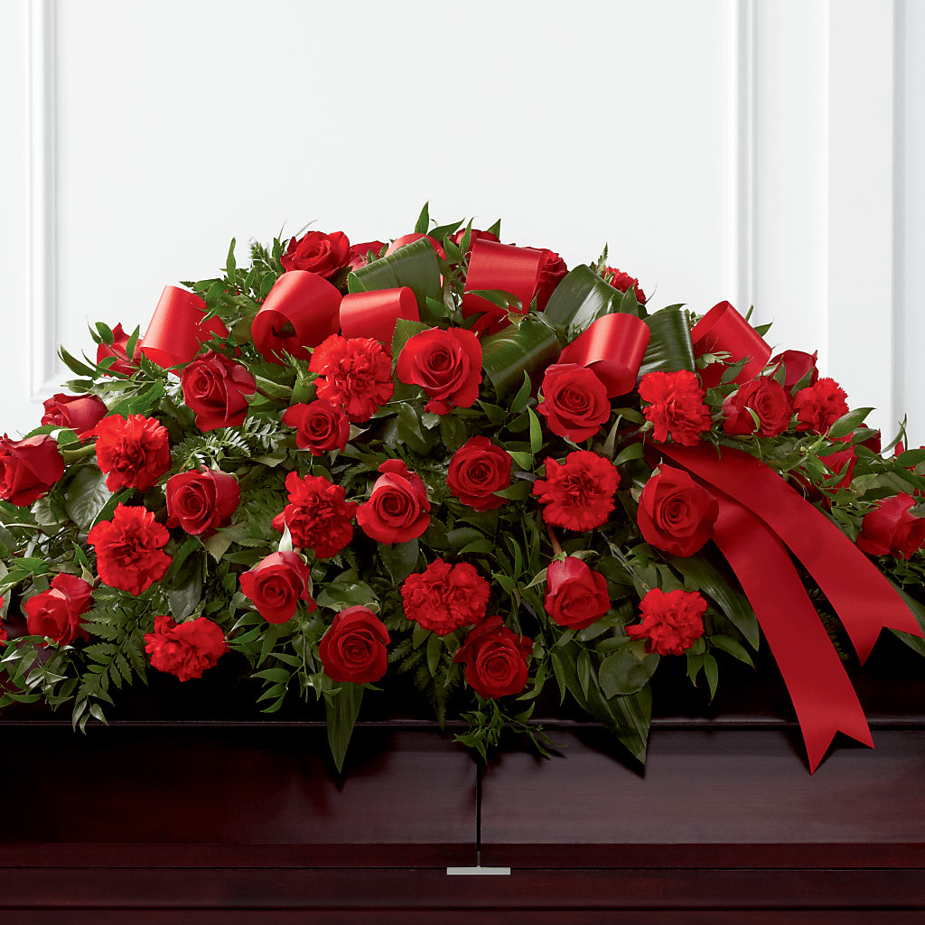 Tribute of Life Casket Spray – Main Street Floral, Superior NE