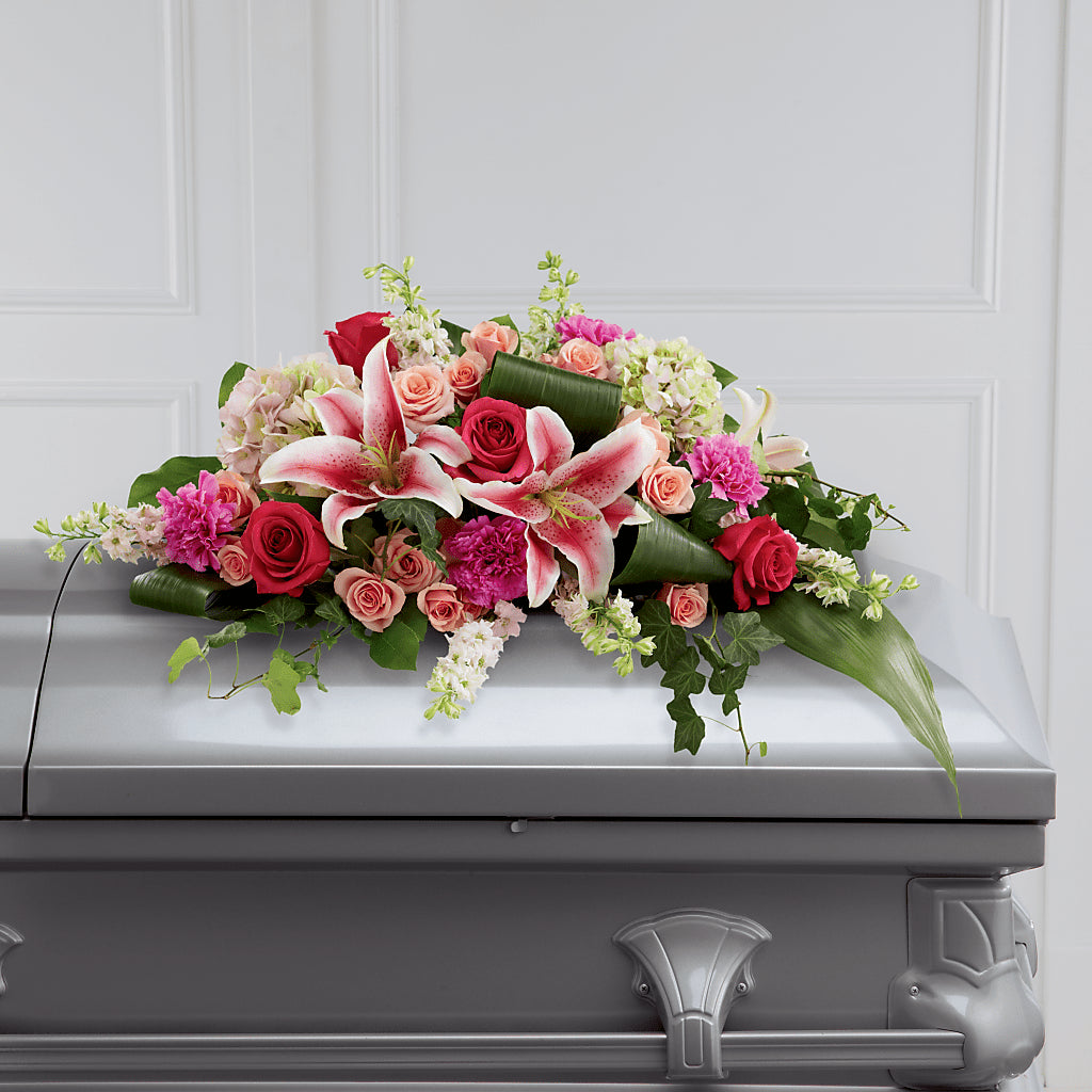 Splendid Grace Casket Spray – Main Street Floral, Superior NE