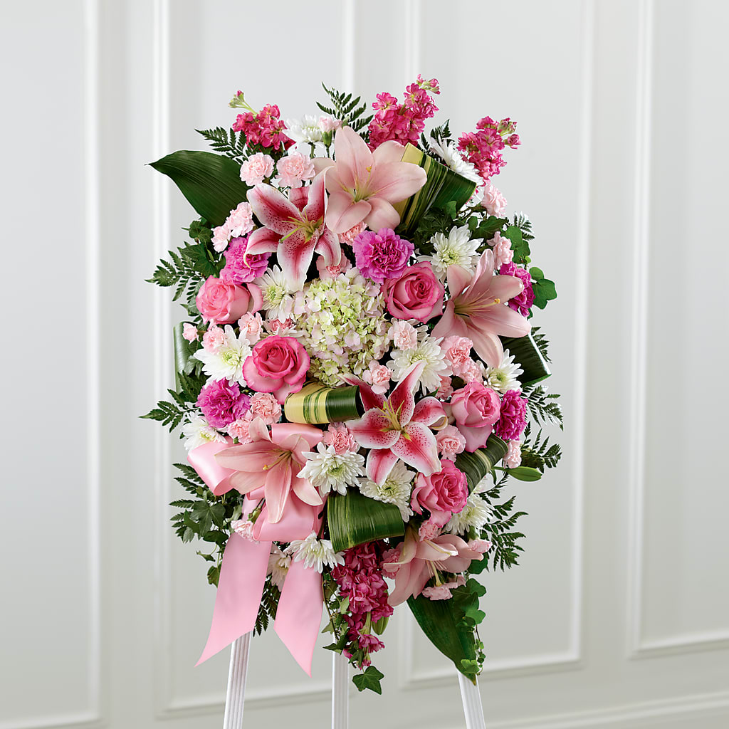 Comforting Standing Spray – Main Street Floral, Superior NE