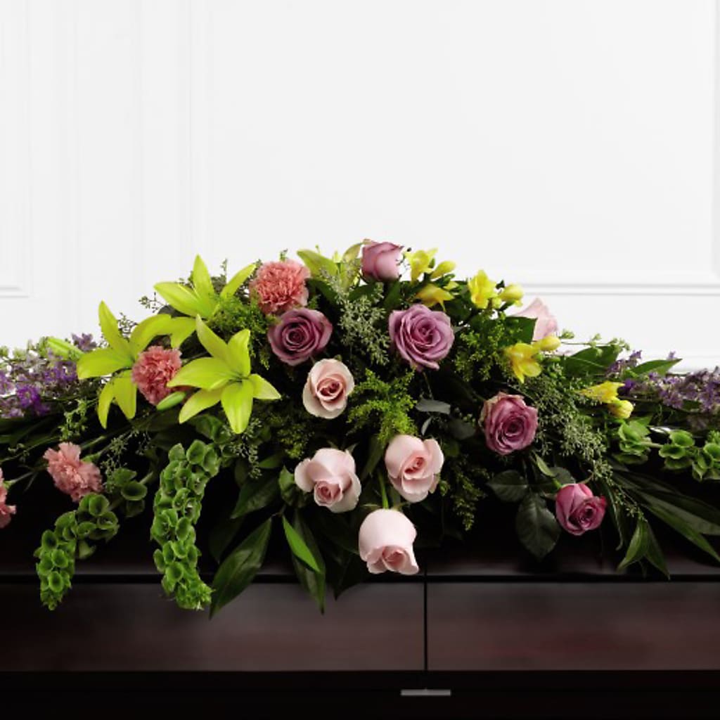 Forever Beloved Casket Spray – Main Street Floral, Superior NE