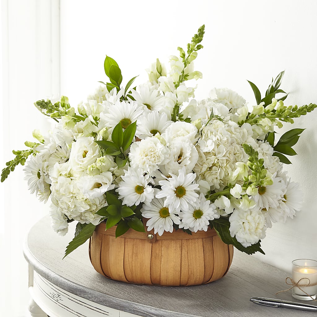 Pure Ivory Basket – Main Street Floral, Superior NE