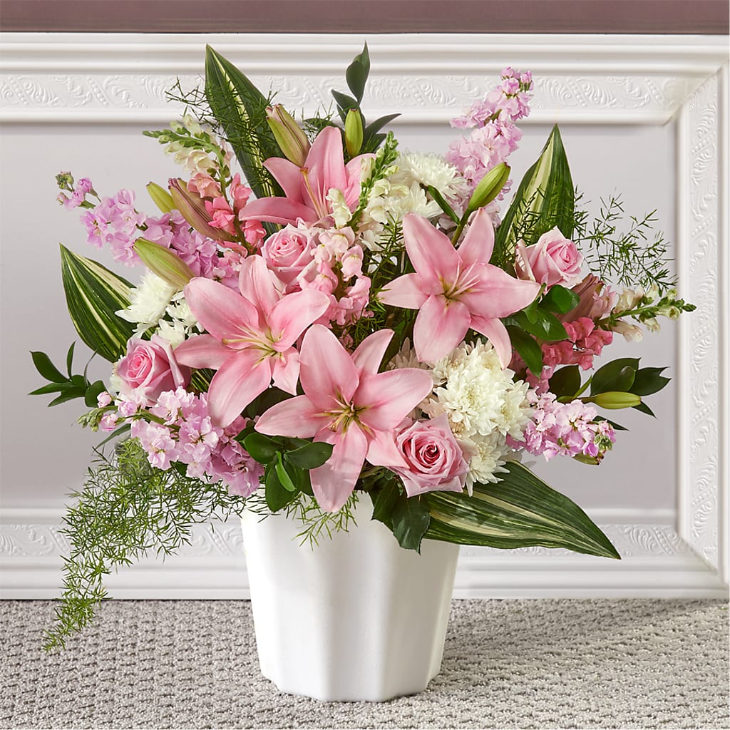 Simply Serene Floor Basket – Main Street Floral, Superior NE