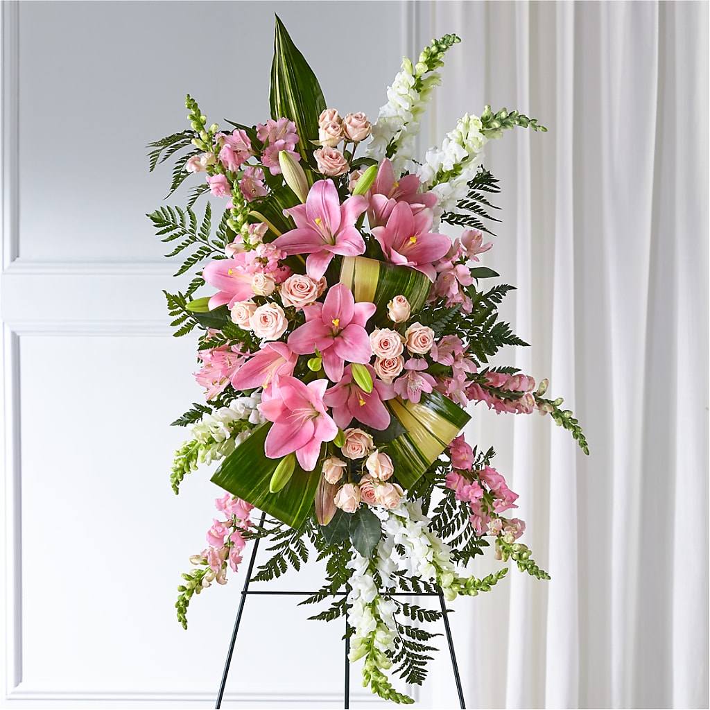 Elegant Embrace Standing Spray – Main Street Floral, Superior NE