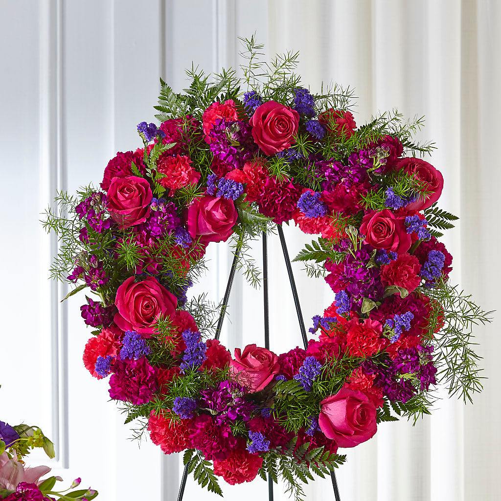 Calming Colors Wreath – Main Street Floral, Superior NE