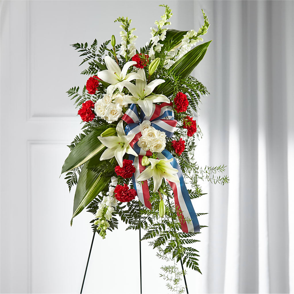 Stars of Life Standing Spray – Main Street Floral, Superior NE