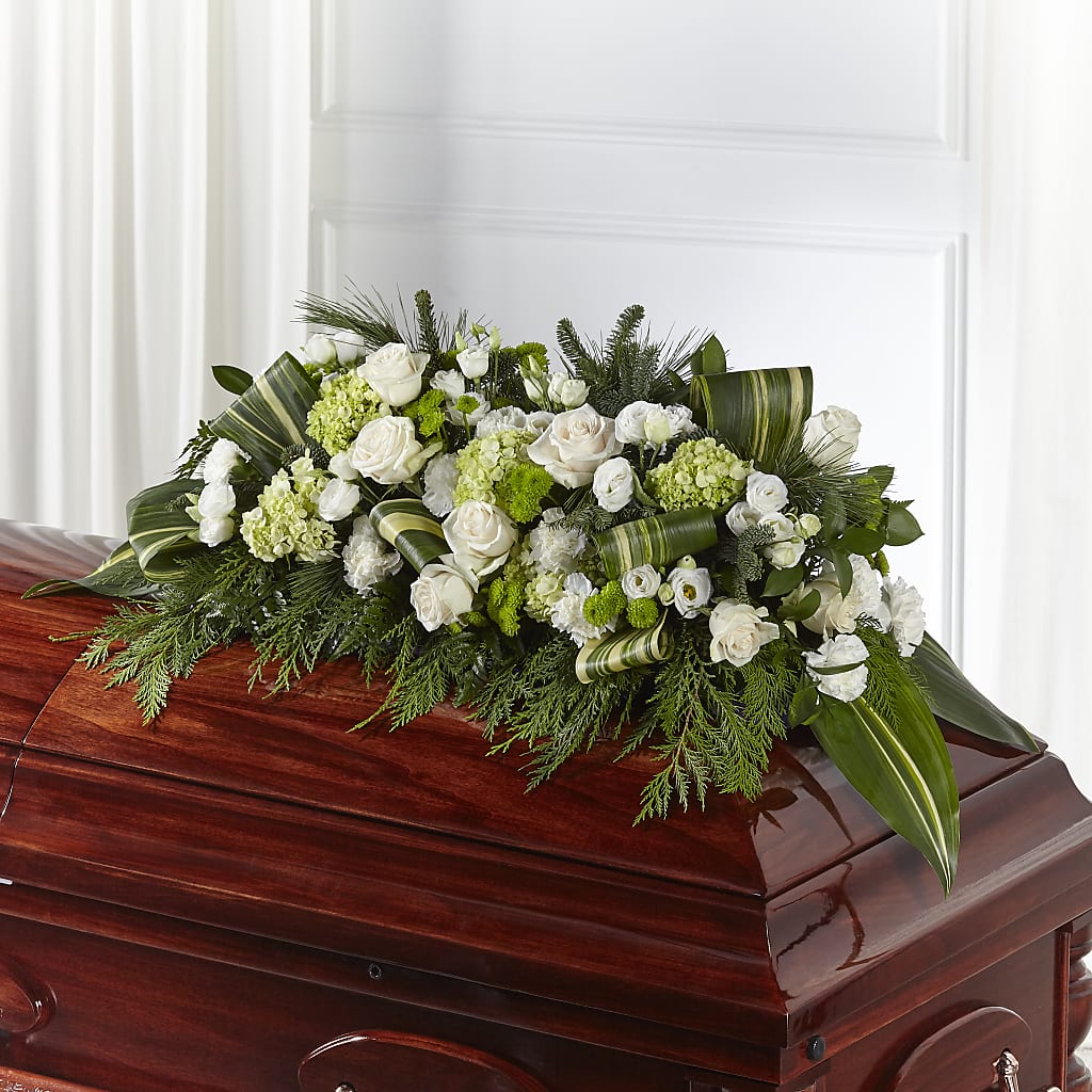 Hopeful Gesture Casket Spray – Main Street Floral, Superior NE