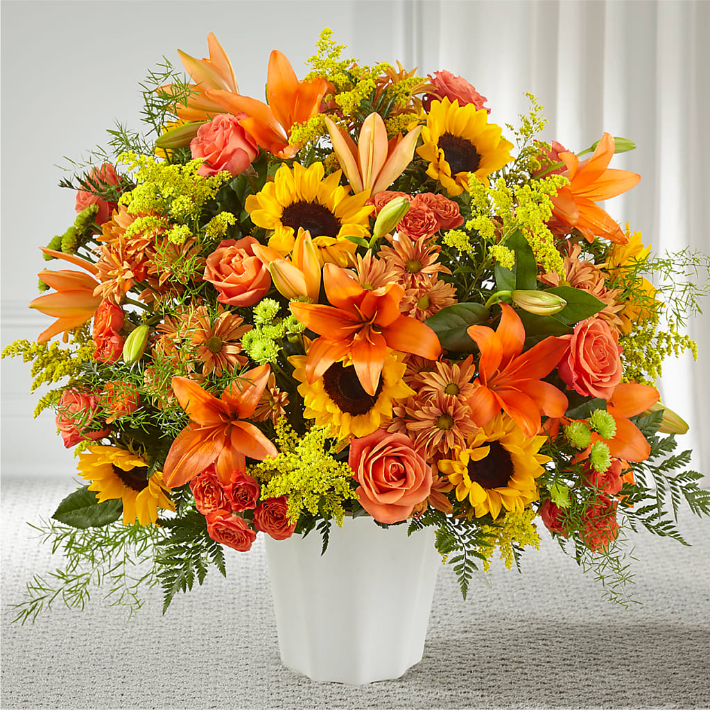 Harvest Thoughts Floor Basket – Main Street Floral, Superior NE