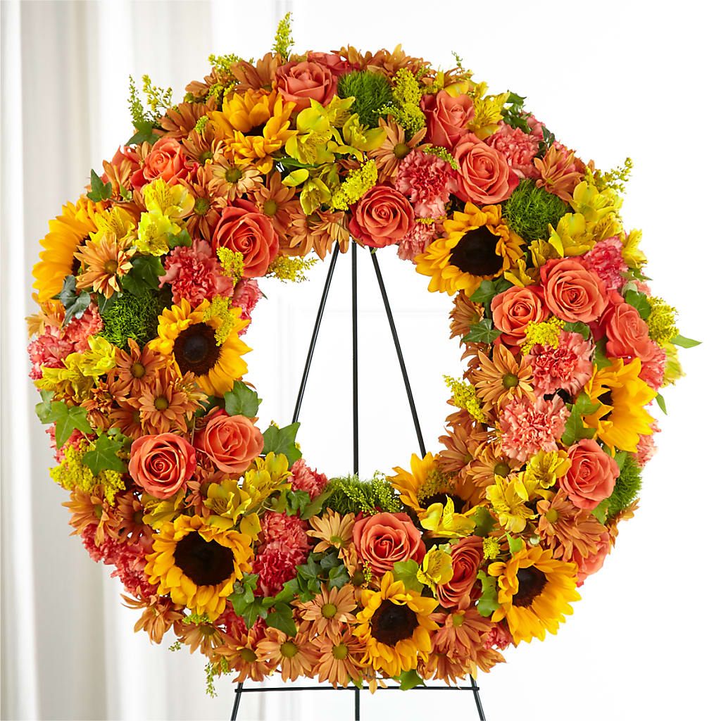 Autumnal Memories Wreath (Standard) – Main Street Floral, Superior NE