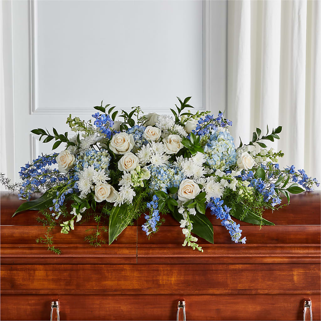 Timeless Essence Casket Spray – Main Street Floral, Superior NE