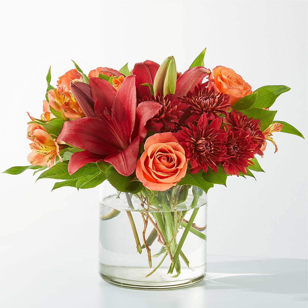 Crimson Leaves Bouquet – Main Street Floral, Superior NE