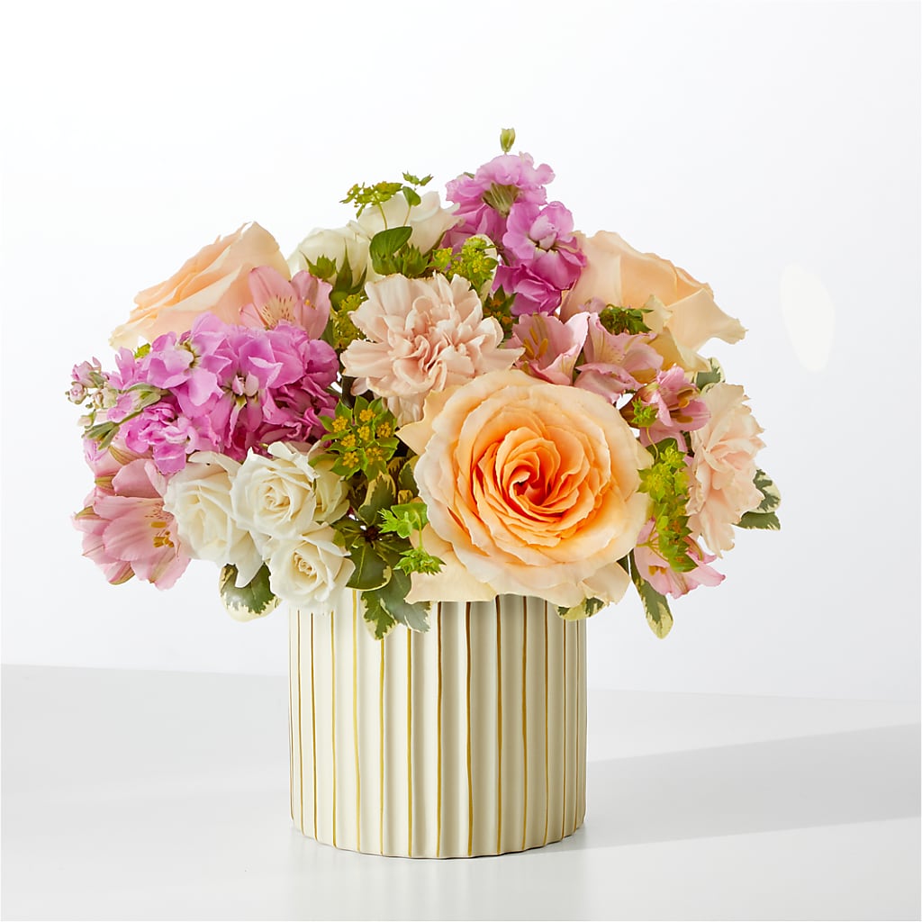Paradise Bouquet with Ivory Vase – Main Street Floral, Superior NE