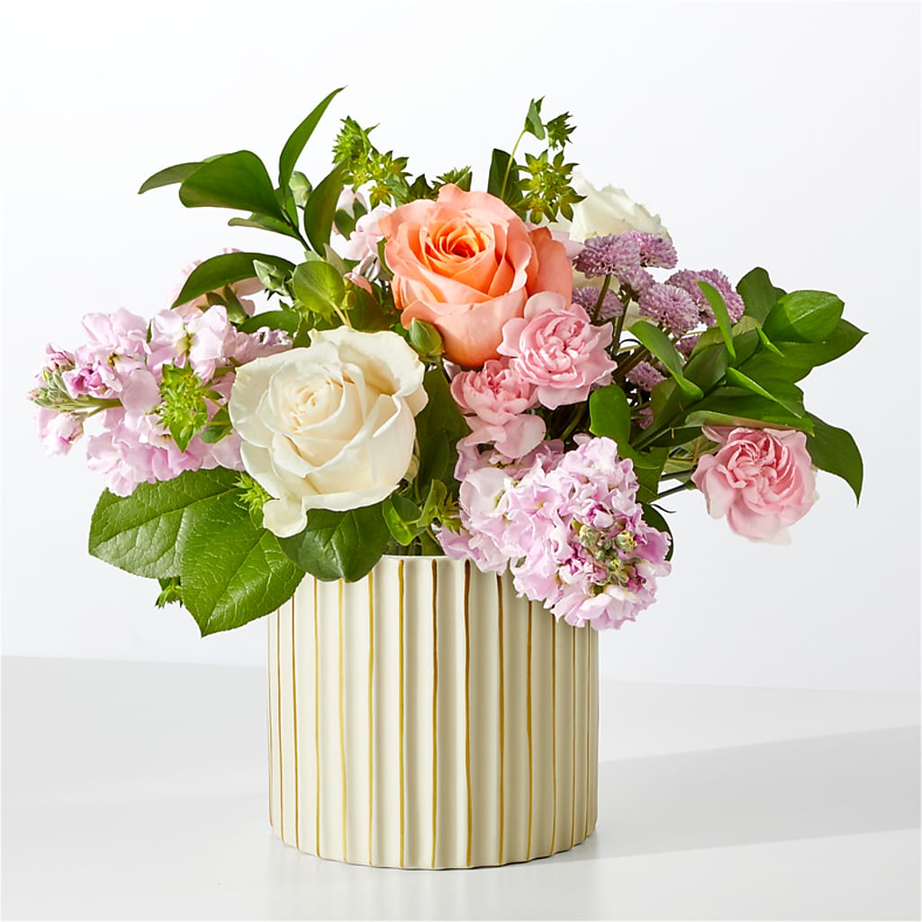 French Market Bouquet with Ivory Vase – Main Street Floral, Superior NE
