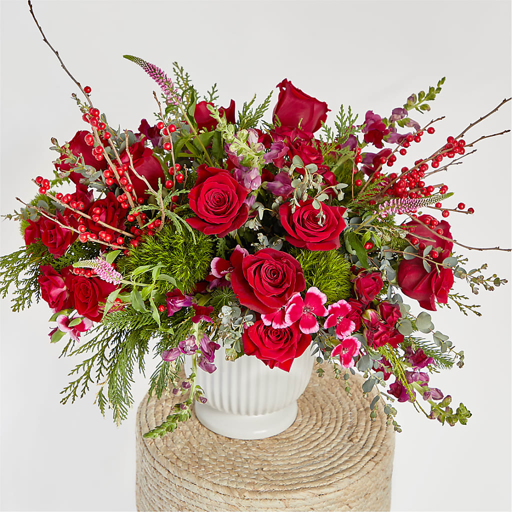 Big Red Bow Bouquet –  Main Street Floral, Superior NE