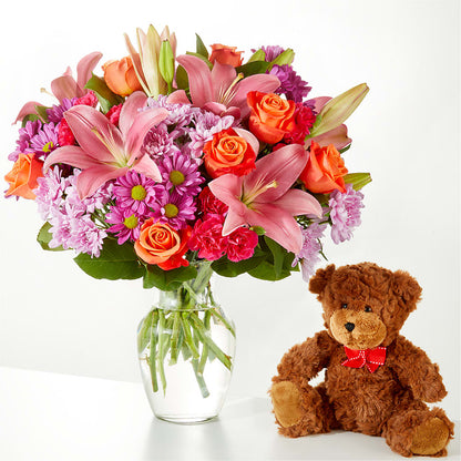 One and Only Bouquet and Bear Bundle –  Main Street Floral, Superior NE