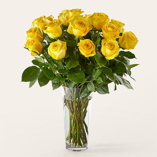 Long Stem Yellow Rose Bouquet –  Main Street Floral, Superior NE