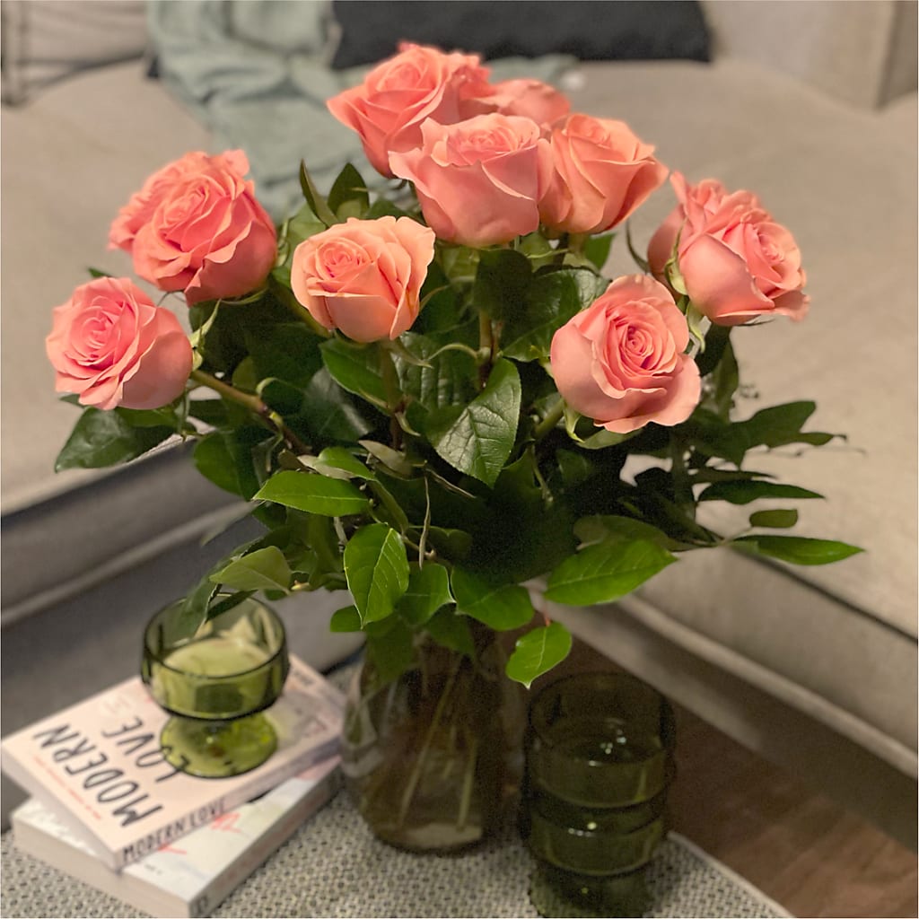 Long Stem Pink Rose Bouquet –  Main Street Floral, Superior NE
