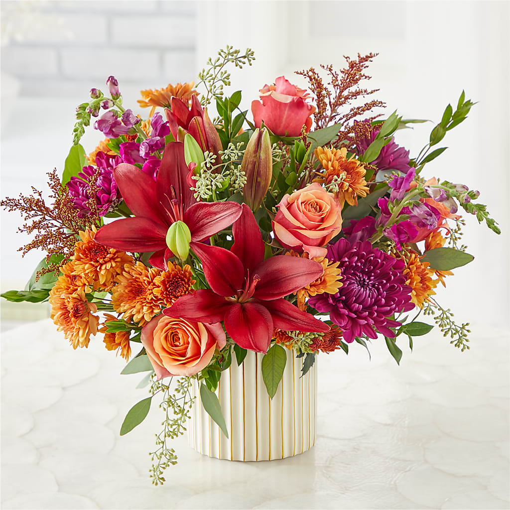 Burgundy Landscape Bouquet –  Main Street Floral, Superior NE