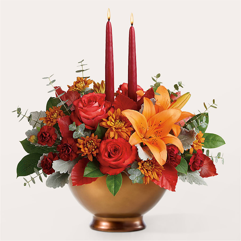 Fruits of Fall Centerpiece –  Main Street Floral, Superior NE