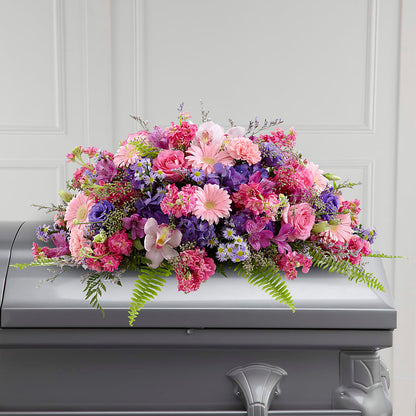 Glorious Garden Casket Spray –  Main Street Floral, Superior NE