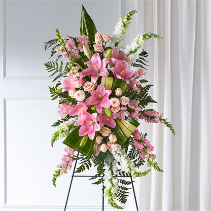 Elegant Embrace Standing Spray –  Main Street Floral, Superior NE
