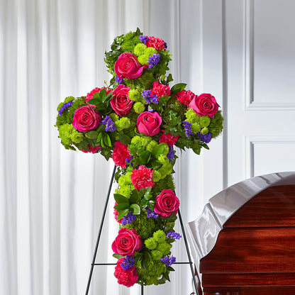 Tribute Rose Floral Cross –  Main Street Floral, Superior NE