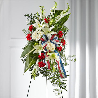 Stars of Life Standing Spray –  Main Street Floral, Superior NE