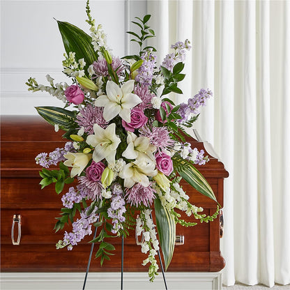 Grateful Hearts Standing Spray –  Main Street Floral, Superior NE
