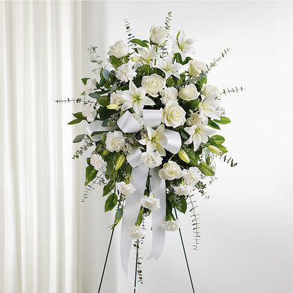 With Care Standing Spray –  Main Street Floral, Superior NE