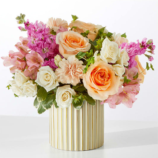 Paradise Bouquet with Ivory Vase –  Main Street Floral, Superior NE