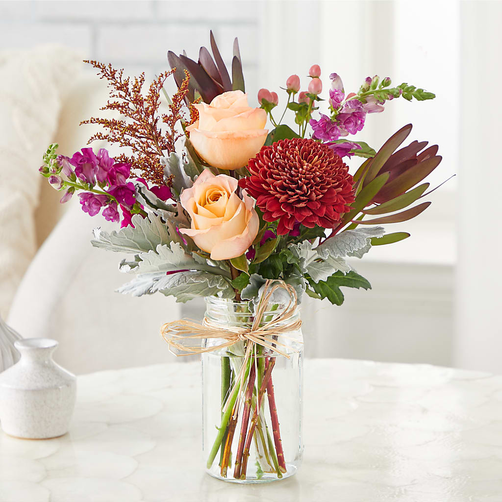 Moody Hues Bouquet –  Main Street Floral, Superior NE